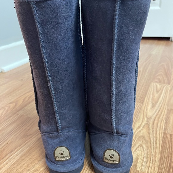 Women’s BearPaw Emma Tall Blue Suede Boots SZ 6 - Picture 11 of 11